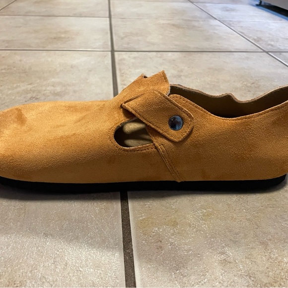 Suede Slip-On Clogs Tan Brown Size 10.5 NWOT - Picture 4 of 6